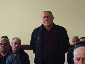 Balakən Rayon İcra Hakimiyyətinin başçısı Natiq Ağayev  Talalar kəndində sakinlərlə görüşüb