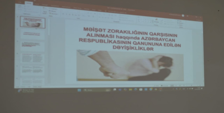 Balakəndə məişət zorakılığı ilə əlaqədar təlim keçirilib