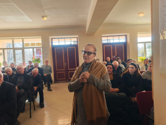 Balakən Rayon İcra Hakimiyyətinin başçısı Natiq Ağayev Mahamalar kəndində sakinlərlə görüşüb