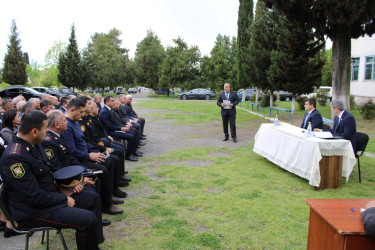 Balakən Rayon İcra Hakimiyyətinin başçısı Natiq Ağayev Tülü kəndində sakinlərlə görüşüb
