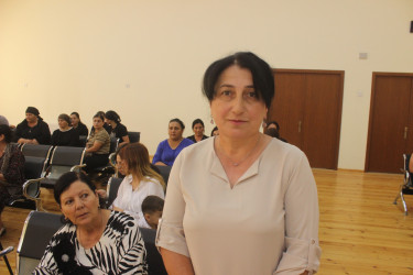 Balakən Rayon İcra Hakimiyyətinin başçısı İslam Rzayev  Yeni Şərif kəndində sakinlərlə görüşüb