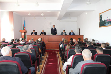 Balakən rayonunda kiçik sahibkarlıq fəaliyyəti ilə məşğul olan sahibkarlarla görüş keçirildi.