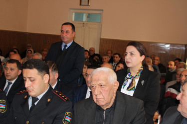 Balakən Rayon İcra Hakimiyyətinin başçısı Natiq Ağayev Qazma kəndində sakinlərlə görüşüb