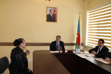Balakən Rayon İcra Hakimiyyətinin başçısı Natiq Ağayev 18 fevral 2026-cı il tarixində vətəndaş qəbulu keçirib