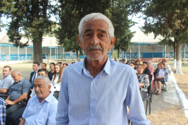 Balakən Rayon İcra Hakimiyyətinin başçısı İslam Rzayev  Qazma kəndində sakinlərlə görüşüb