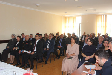 Balakən Rayon İcra Hakimiyyətinin başçısı İslam Rzayev  növbəti səyyar qəbulu Şambul kəndində keçirib