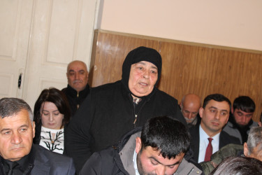 Balakən Rayon İcra Hakimiyyətinin başçısı Natiq Ağayev Qazma kəndində sakinlərlə görüşüb