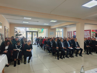 Balakən Rayon İcra Hakimiyyətinin başçısı Natiq Ağayev  növbəti səyyar qəbulunu Poştbinə kəndində keçirib