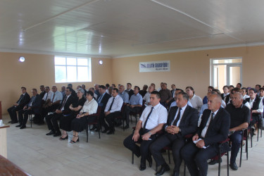 Balakən Rayon İcra Hakimiyyətinin başçısı İslam Rzayev  Püştətala kəndində sakinlərlə görüşüb