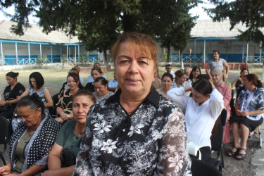 Balakən Rayon İcra Hakimiyyətinin başçısı İslam Rzayev  Qazma kəndində sakinlərlə görüşüb