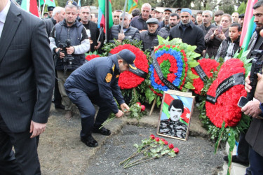 İtkin düşmüş şəhidimizlə vida mərasimi keçirilib