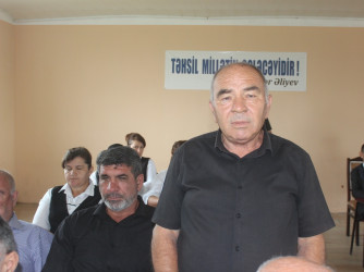 Balakən Rayon İcra Hakimiyyətinin başçısı İslam Rzayev  Püştətala kəndində sakinlərlə görüşüb
